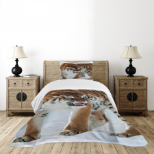 Siberian Predator Feline Bedspread Set