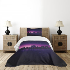 City Skyline Urban Life Bedspread Set