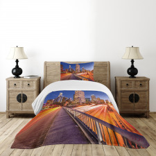 Los Angeles USA Downtown Bedspread Set