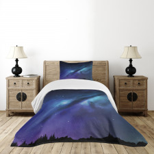 Milky Way Cosmos Inspired Bedspread Set