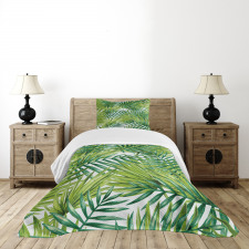 Colorful Illustration Natural Bedspread Set