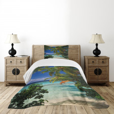 Maldives Palms Sky Bedspread Set