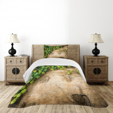 Hop Twigs on Wood Bedspread Set