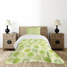 Vegetable Sketch Bedspread Set