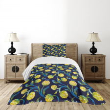 Art Nouveau Food Bedspread Set