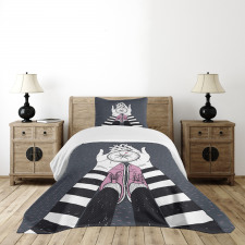 Search for Love Girl Bedspread Set