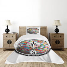 Flags of Globe Unity Bedspread Set