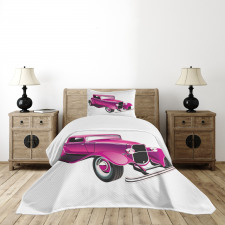 Vintage Muscle Car Bedspread Set