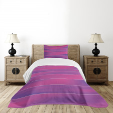 Stripes Soft Colors Bedspread Set