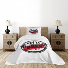 Strong Training Grunge Bedspread Set