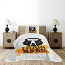 Aged Kettlebell Athlete Bedspread Set