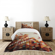 Geometric Aged Bedspread Set
