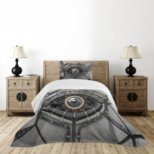 Robot Eye Wires Technology Bedspread Set