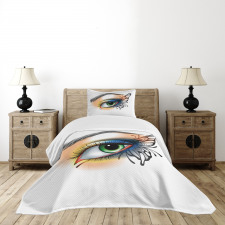 Fantasy Woman Make up Wing Bedspread Set