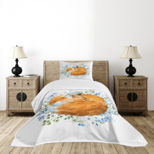 Sleeping Fox Watercolors Bedspread Set