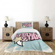 Grunge Retro Star Bedspread Set