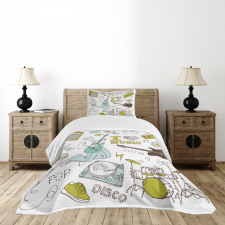 Love Music Sketch Bedspread Set