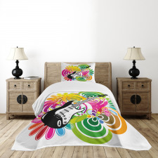 Hawaiian Colorful Bedspread Set