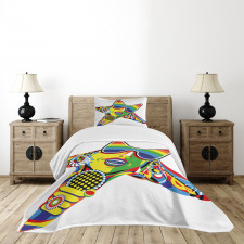 Rainbow Color Art Bedspread Set