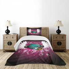 Disco Ball Music Bedspread Set