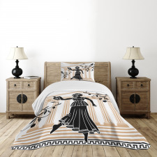 Greek Woman and Amphora Bedspread Set