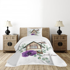 Watercolor Home Bedspread Set