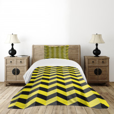 Warning Sign Bedspread Set