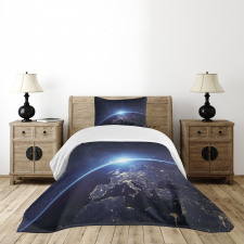 Planet from the Space Bedspread Set