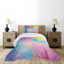 Triangles Dreamy Colors Bedspread Set