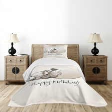 Birthday Newborn Dino Bedspread Set