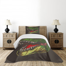 Aggressive Wild T-Rex Bedspread Set