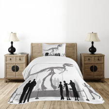 People Look at T-Rex Bedspread Set