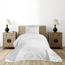 Bridal Flourish Motifs Bedspread Set