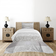 Lace Inspired Floral Bedspread Set