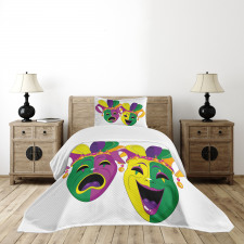 Tragedy and Comedy Bedspread Set