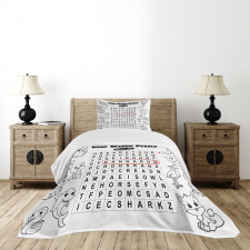 Animal Names Bedspread Set