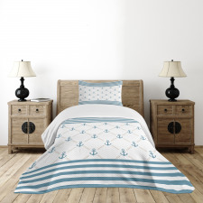 Abstract Stripes Chain Bedspread Set