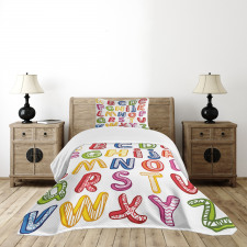 3D Letters ABC Bedspread Set