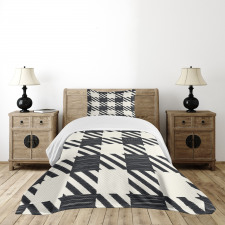 Sketchy Diagonal Stripes Bedspread Set