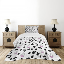 Animal Hide Design Bedspread Set