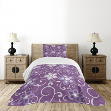 Lilacs with Leaves Bedspread Set