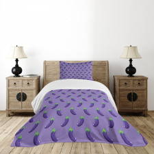 Vegan Food Healthy Bedspread Set