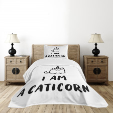 Humorous Writing Bedspread Set