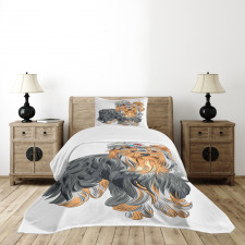 Terrier with Bow Bedspread Set