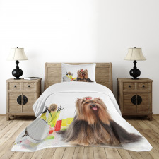 Hairstyle Puppy Bedspread Set