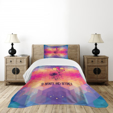 Doodle Space Man Bedspread Set