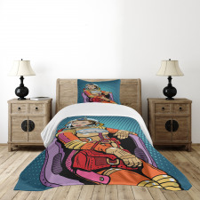 Space Lady Purse Bedspread Set