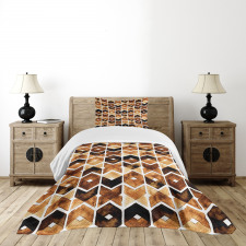 Tribal Chevron Lines Bedspread Set