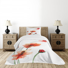 Colorful Wildflowers Bedspread Set