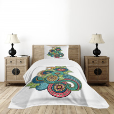 Floral Zentangle Bedspread Set